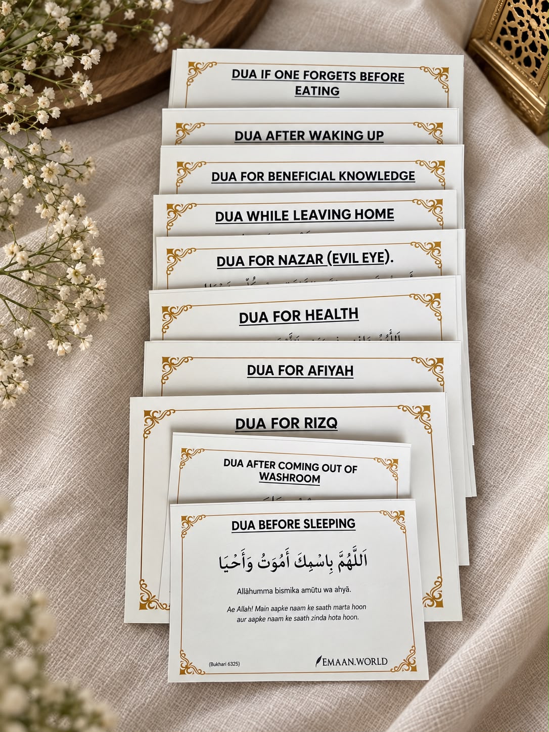 DUA STICKERS | ENGLISH-ARABIC | EASY TO USE